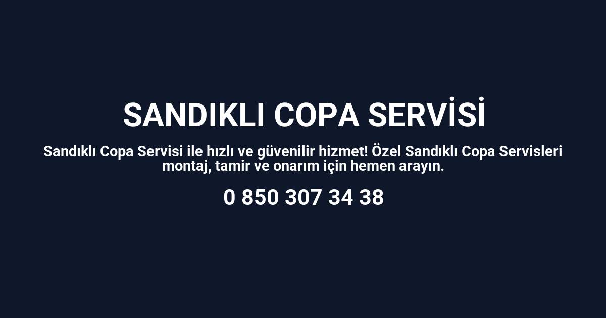 Sandıklı Copa Servisi